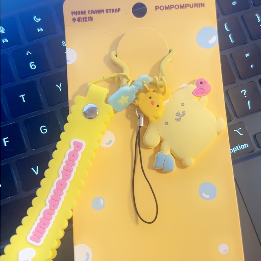 Sanrio Pompompurin Phone Charm Strap